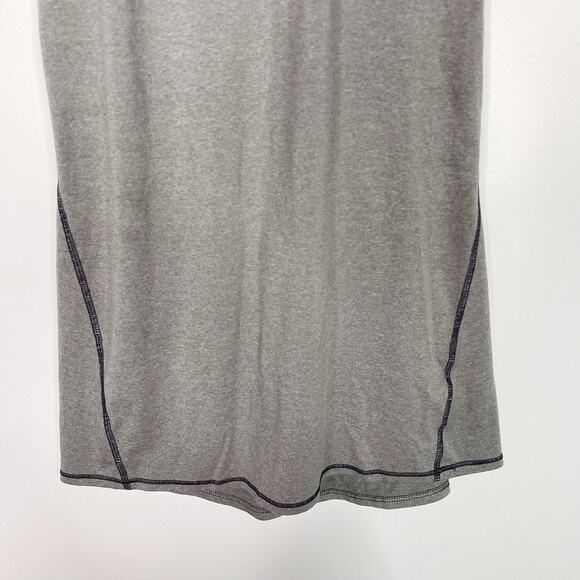 Athleta XSmall XS Gray Heather Chi Tank Top Scoop Neck Racerback Workout Stretch - Picture 4 of 9